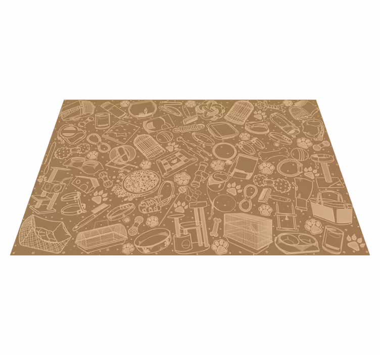 Placemat intricate keuken elementen - TenStickers
