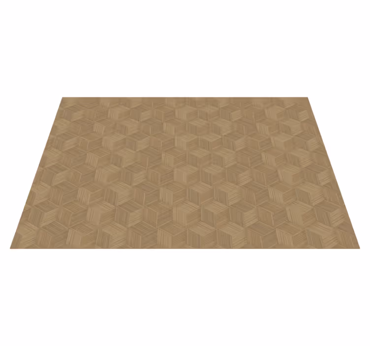 Placemat hexagonaal houtpatroon - TenStickers