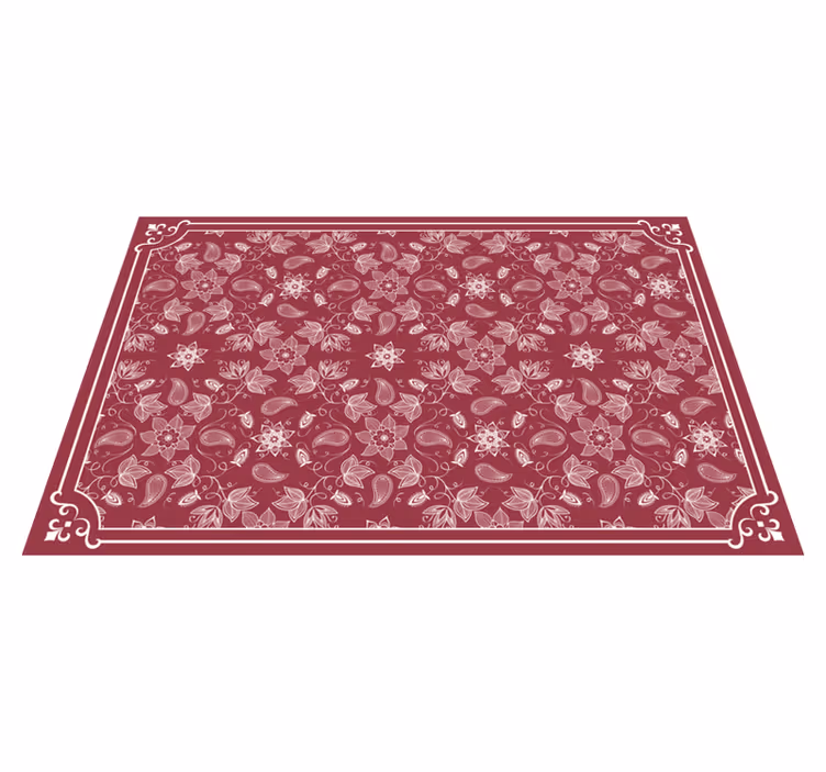 Placemat met bloemenpatroon tafelkleed - TenStickers