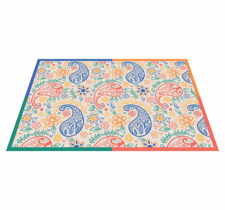 Placemat kleurrijke paisley print - TenStickers