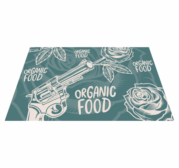 Originele placemat revolver biologische voeding - TenStickers