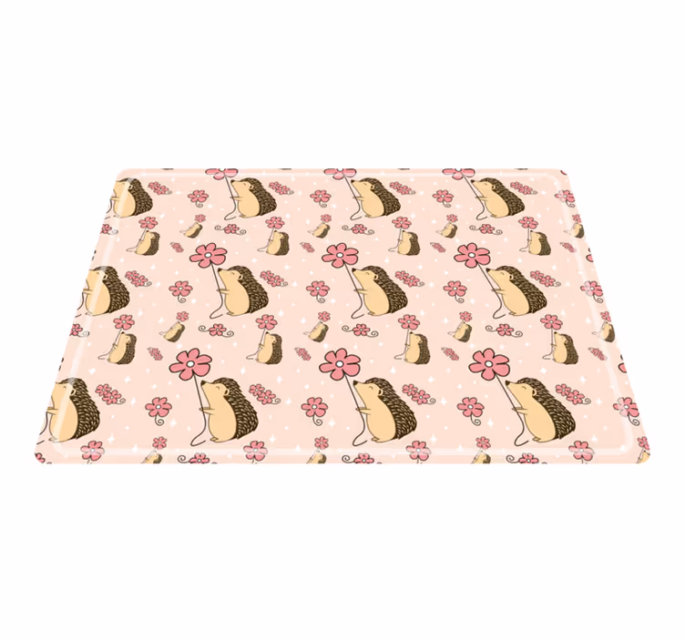 Originele placemat schattig egeltje patroon - TenStickers