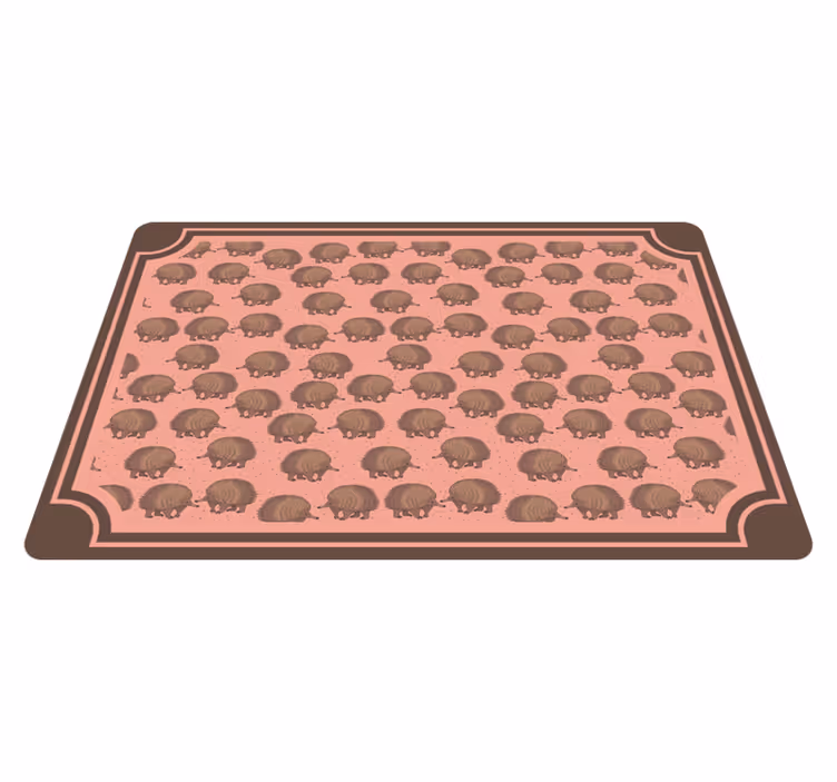 Originele placemat met egelpatroon oppervlak - TenStickers