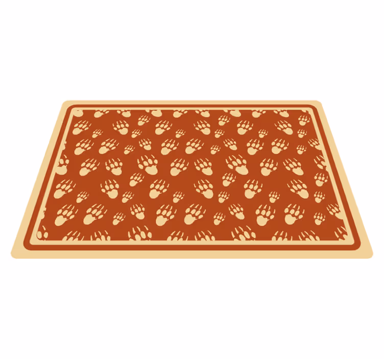 Placemat pootafdrukpatroon - TenStickers