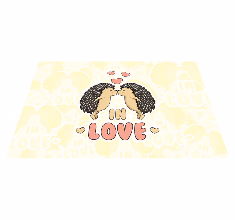 Kinder placemat met ontwerp voor egeltjesliefhebbers - TenStickers