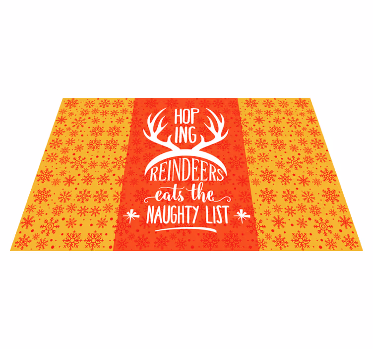 Kerstmis placemat hertengeweien quote - TenStickers
