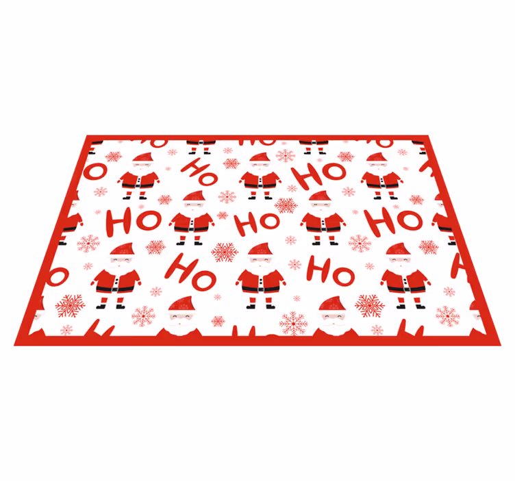 Kerstmis placemat kerstman feestelijkheid - TenStickers