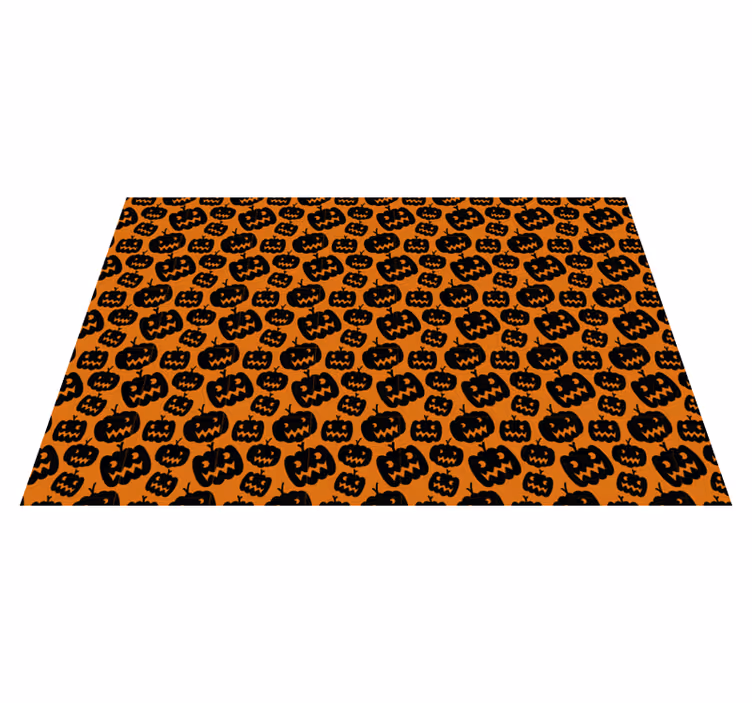Halloween placemat engelige pompoenpatroon - TenStickers