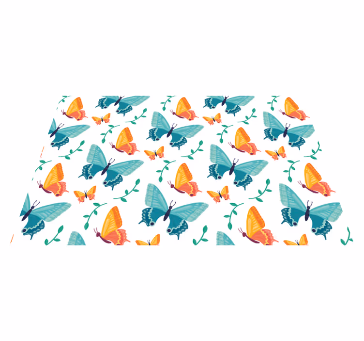 Originele placemat kleurrijk vlinderpatroon - TenStickers