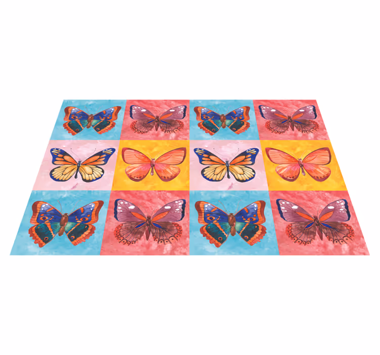 Originele placemat lively butterfly embleem - TenStickers