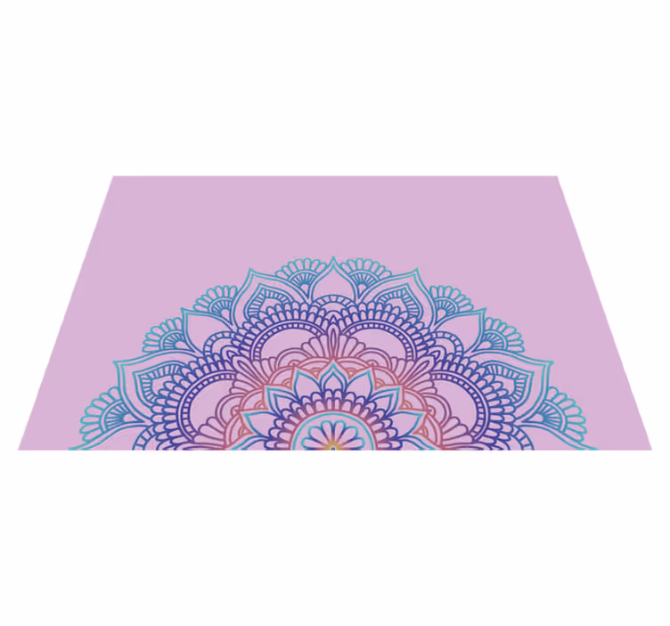 Originele placemats Halve mandala - TenStickers