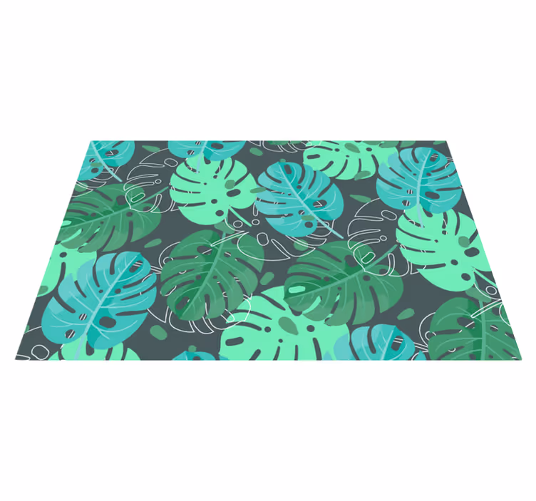 Placemat tropisch bladpatroon - TenStickers