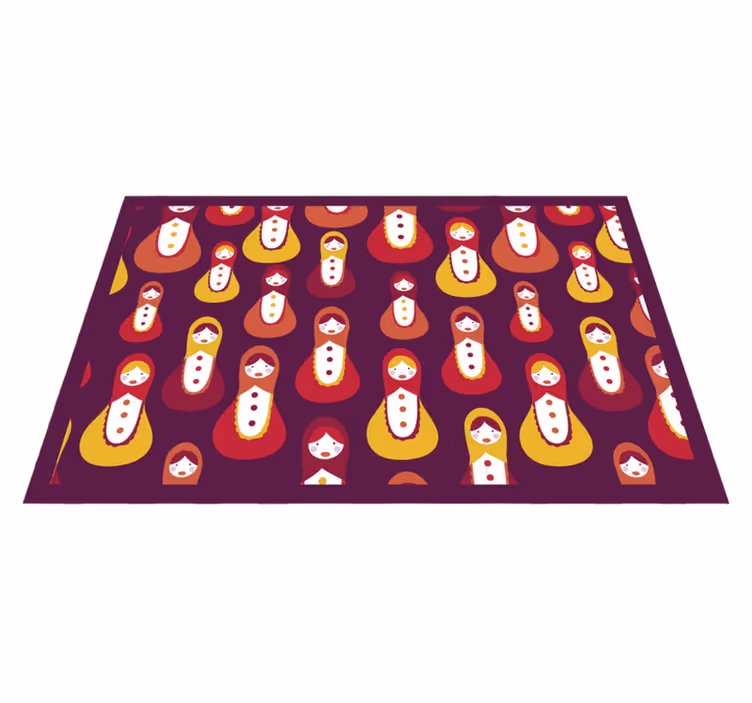 Originele placemat kleurrijk matryoshka patroon - TenStickers