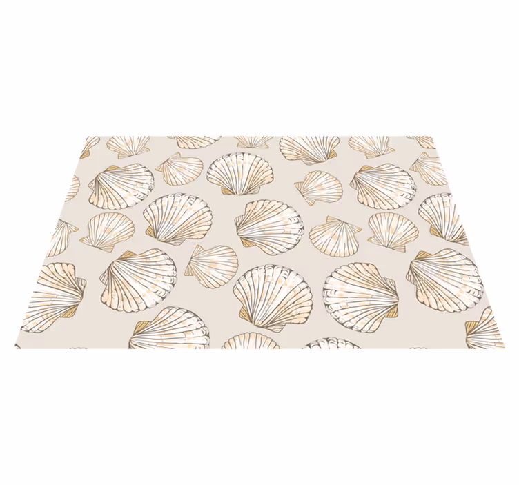 Placemat schelpjespatroon - TenStickers