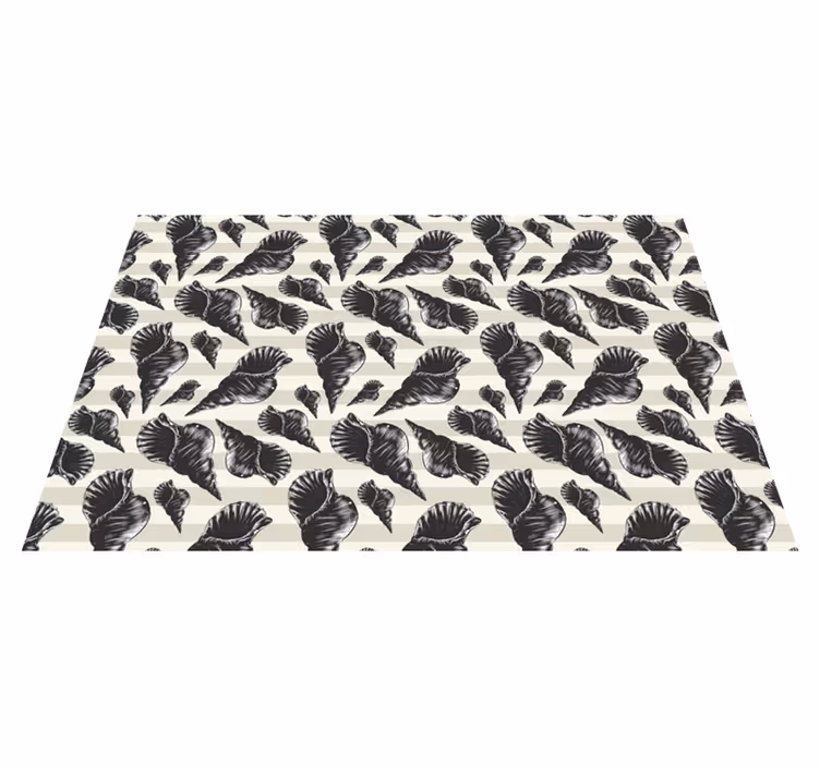 Elegante schelpmotieven moderne placemat - TenStickers