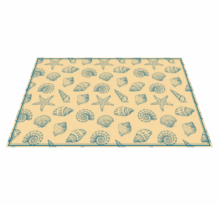 Originele placemat schelpenmotief servies - TenStickers