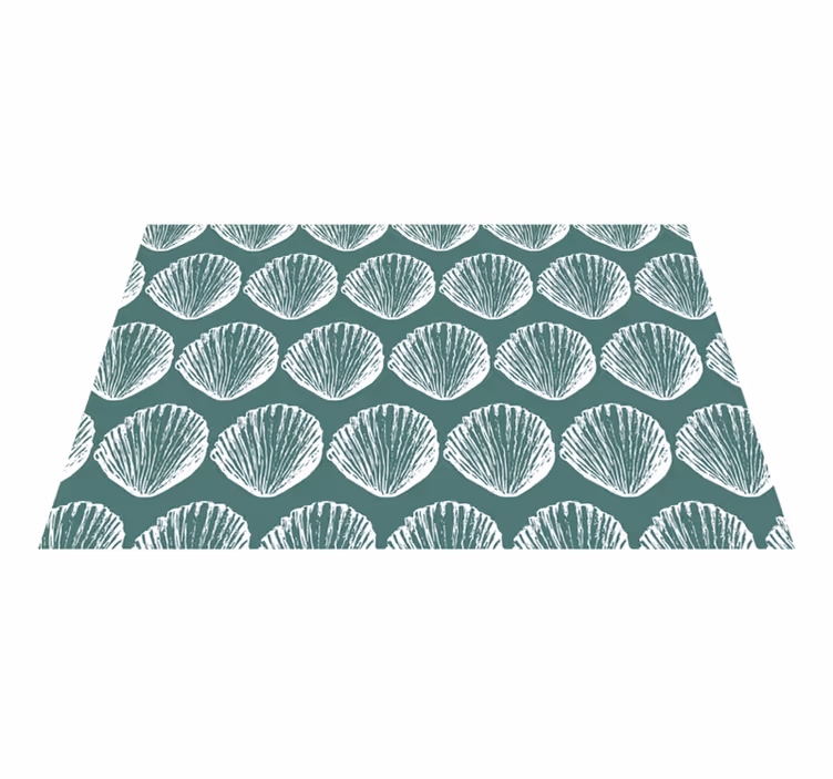 Placemat schelpenspatroon tafel - TenStickers