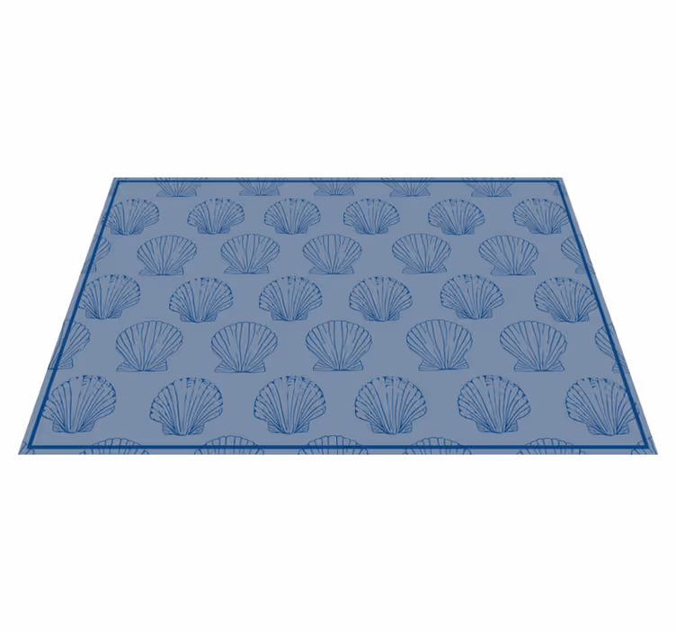 Originele placemat schelppatroon elegant - TenStickers