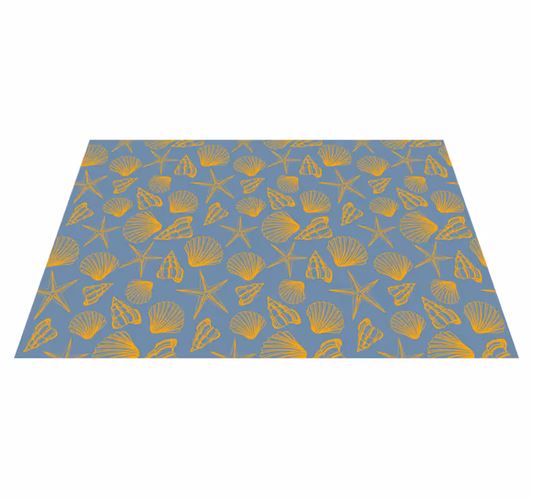 Placemat met schelpenpatroon bord - TenStickers