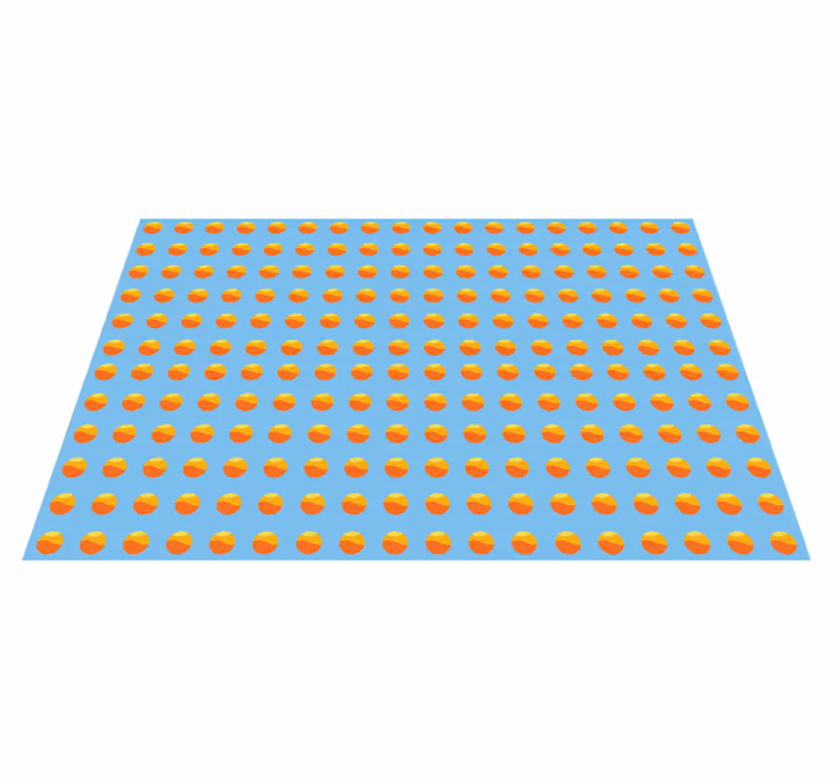 Moderne placemat kleurrijke ronde patronen - TenStickers