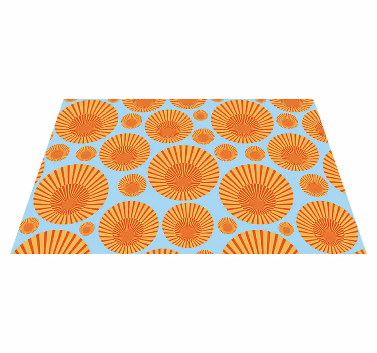 Originele placemat stralend circulair patroon - TenStickers