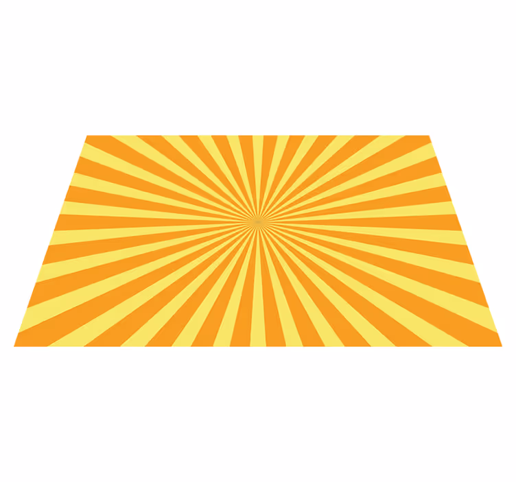 Placemat met tekst gedurfd zonnestraalpatroon - TenStickers