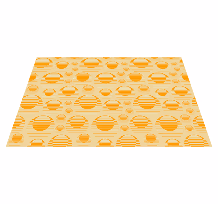 Placemat gestreept cirkelpatroon - TenStickers