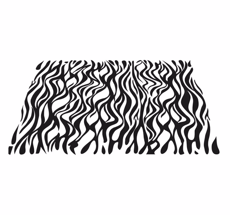 Zebra placemat Gestreepte achtergrond - TenStickers