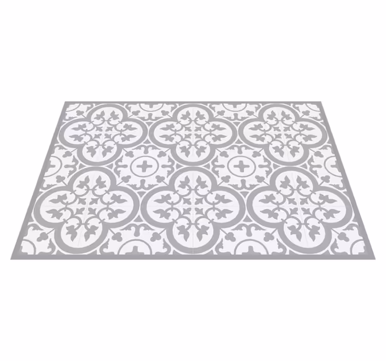 Moderne placemat met verfijnd tegelpatroon - TenStickers