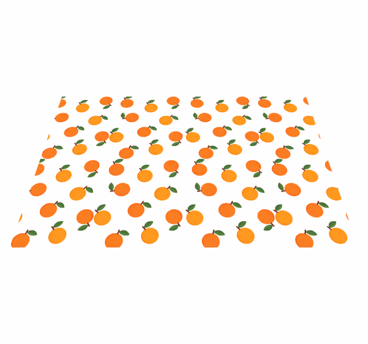 Originele placemat met oranje fruitpatroon - TenStickers