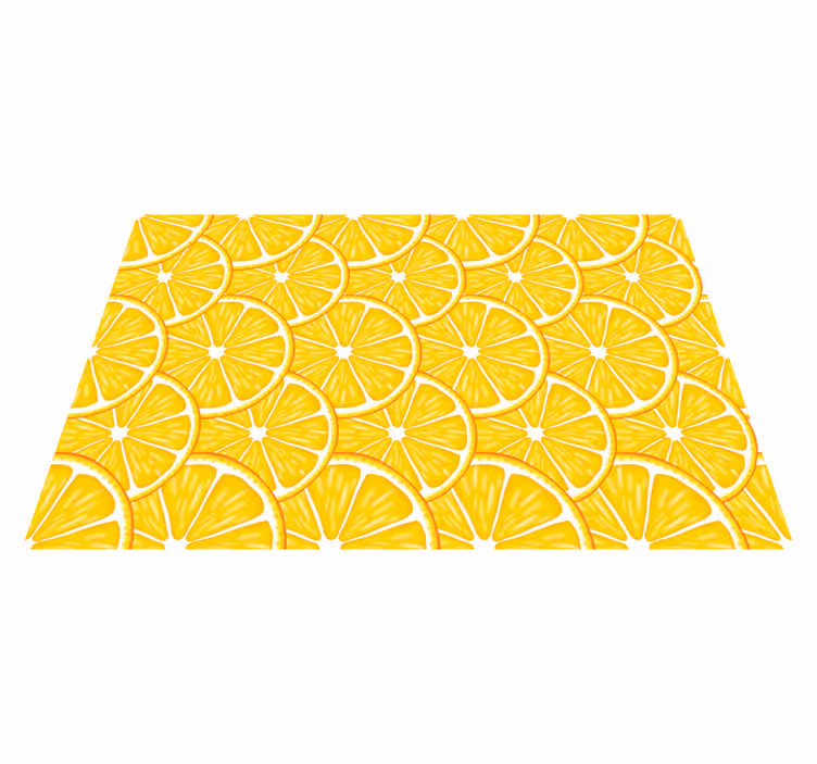 Originele placemat met vers citroenpatroon - TenStickers