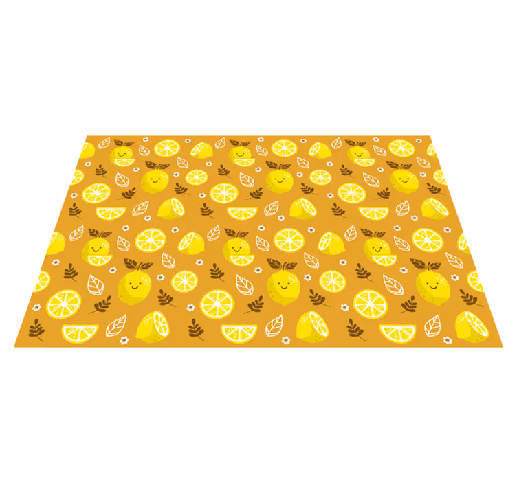 Moderne placemat met fruitpatroon tafeloppervlak - TenStickers