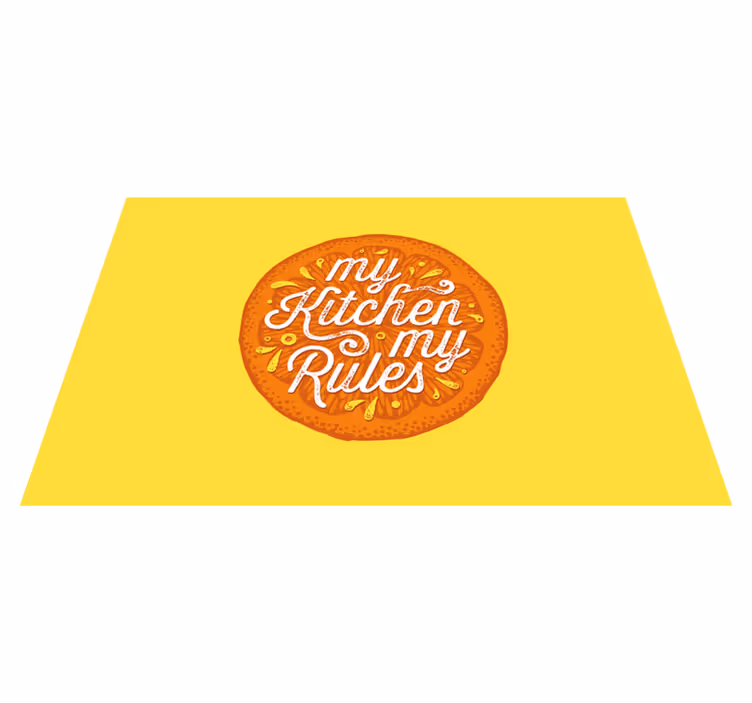 Placemat met tekst keukenregel statement - TenStickers