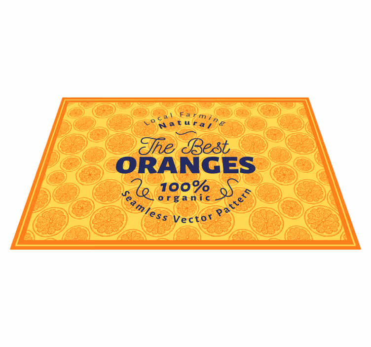 Originele placemat met sinaasappelpartijen patroon - TenStickers