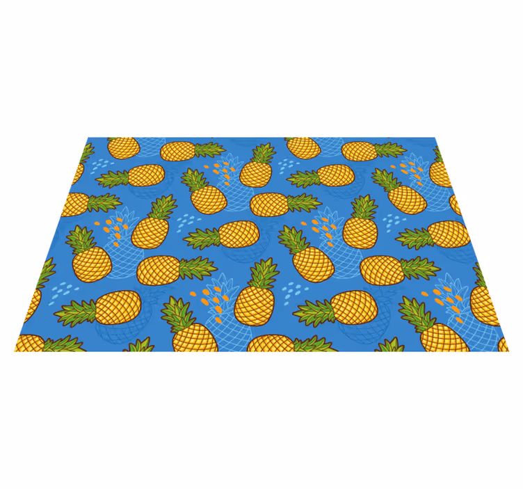 Originele placemat met ananaspatroon achtergrond - TenStickers