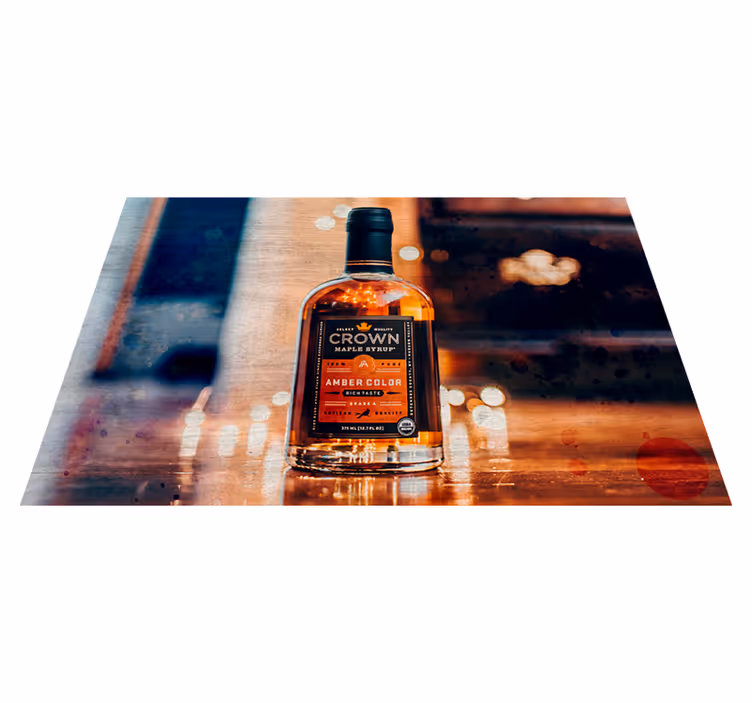 Originele placemat bottle met haze - TenStickers