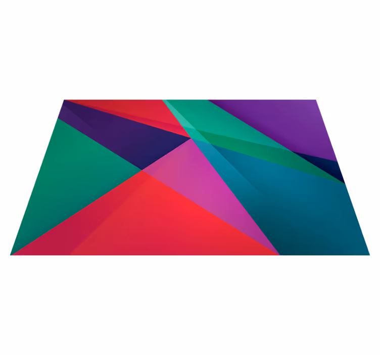 Moderne placemat geometrisch kleurrijk ontwerp - TenStickers