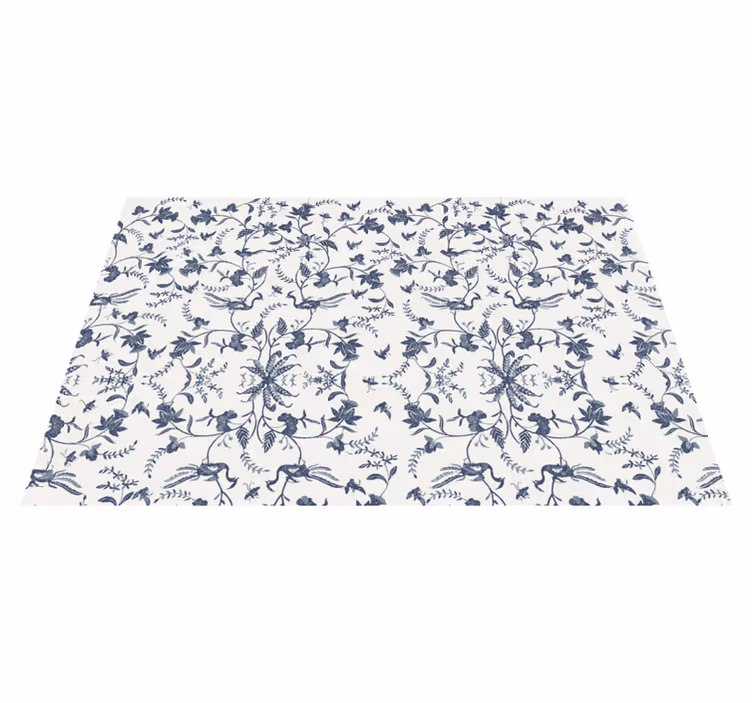Placemat elegante bloemeninspiratie - TenStickers