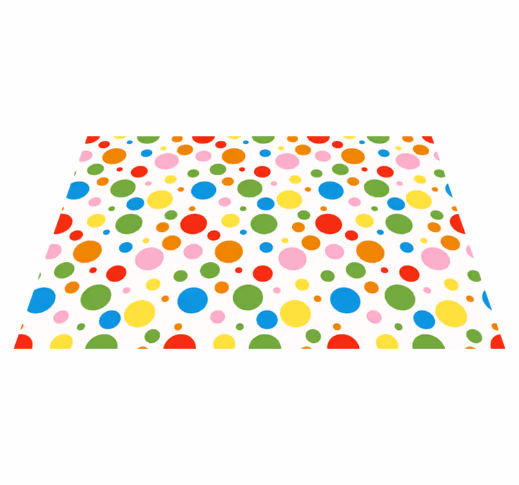 Kinder placemat kleurrijke stipjes - TenStickers