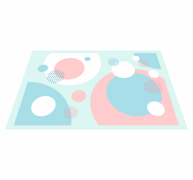 Moderne placemat geometrische kleurblokken - TenStickers