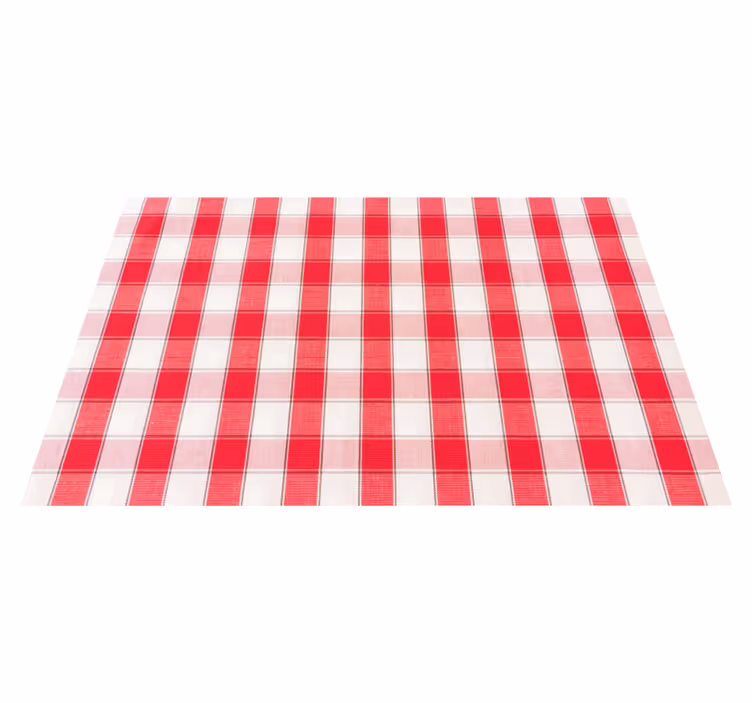 Placemat rood geruit patroon - TenStickers