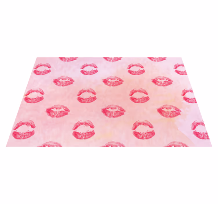 Originele placemat met kiss mark patroon - TenStickers