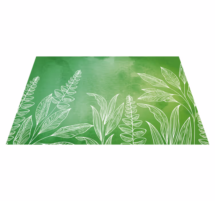 Kinder placemat theeset met bladeren - TenStickers