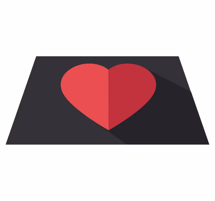 Originele placemat hartvormige accent - TenStickers