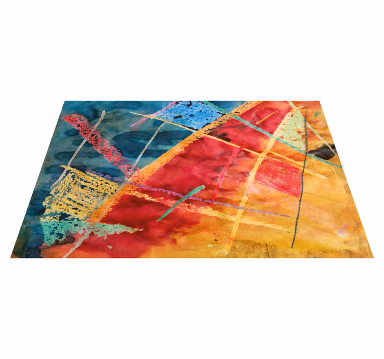 Originele placemat met levendige geometrische patronen - TenStickers