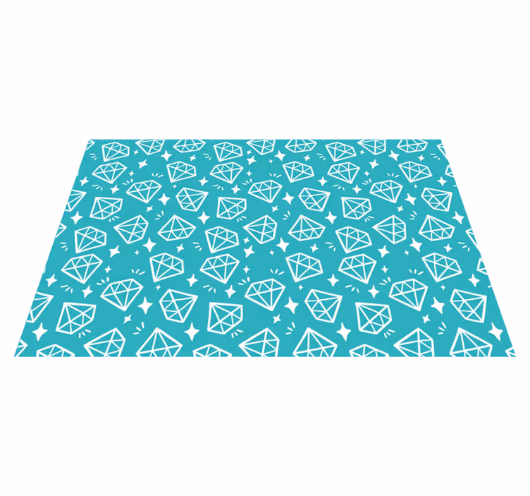 Originele placemat met diamantpatroon achtergrond - TenStickers