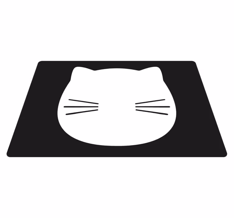 Originele placemat kattengezichtvorm - TenStickers
