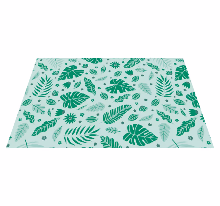 Originele placemat bladergroene patronen - TenStickers