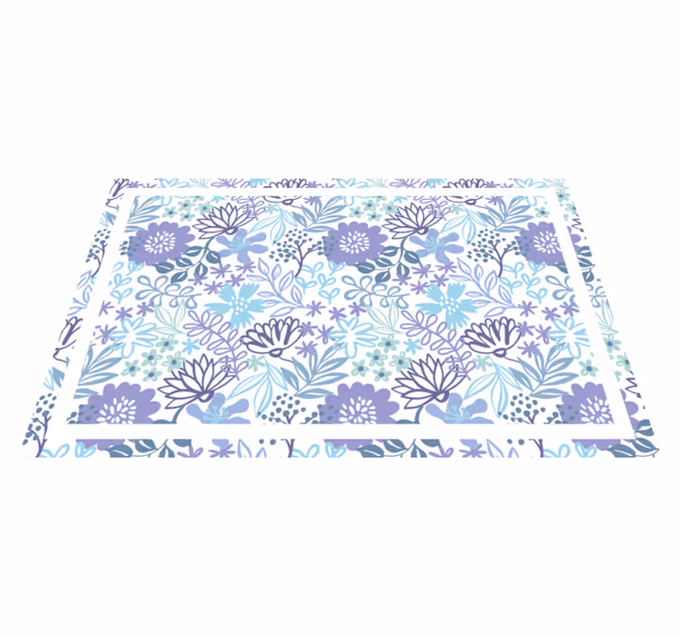 Originele placemat met bloemmotief structuur - TenStickers