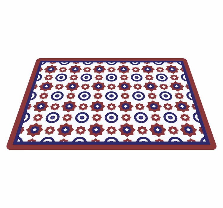 Moderne placemat met geometrisch patroon - TenStickers